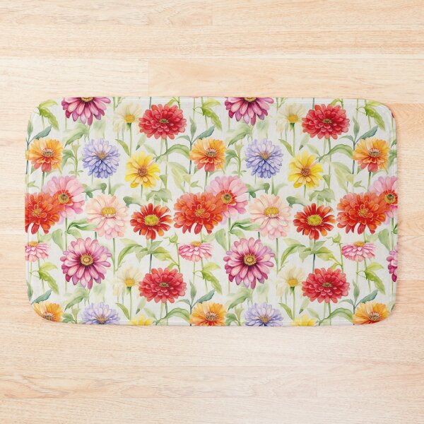 Item preview, Zinnia Tile 01: Rainbow Smiles in a Field of Daisy Dandelions and Sunshine of Nature's Confetti Party designed and sold by TheBrainArt.