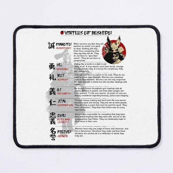 Item preview, The Seven Virtues of Bushido III designed and sold by NawbuSmart.