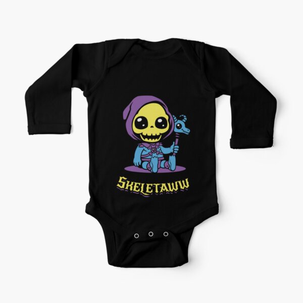 Cute Skeletor - Skeletaww Long Sleeve Baby One-Piece
