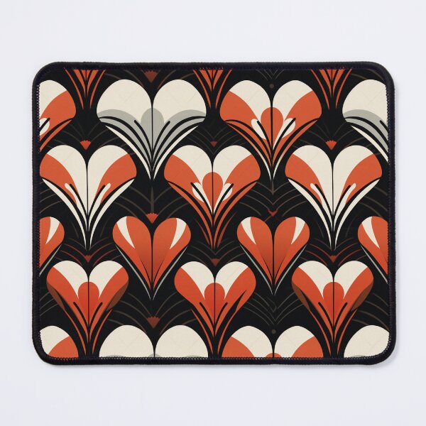 Item preview, Valentine's Day Art Deco Heart Pattern designed and sold by AgathaZolastore.