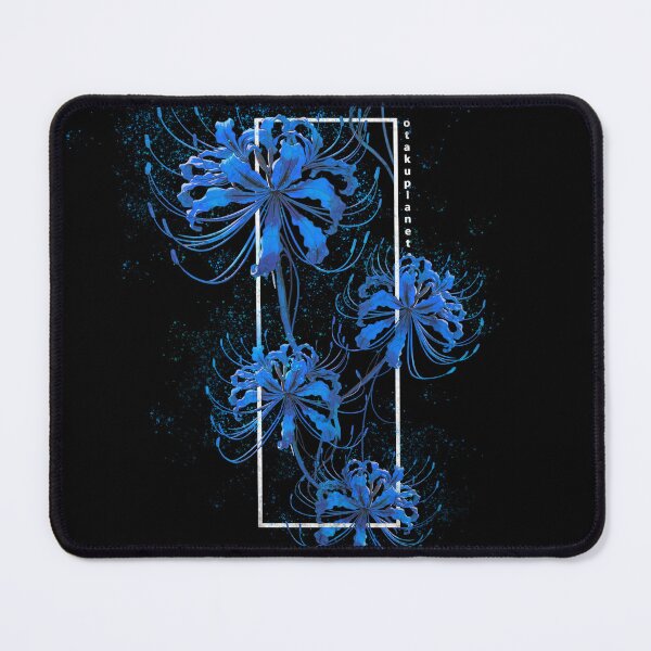 Item preview, japanese blue spider lily in retro soft grunge pastel goth aesthetic style designed and sold by Otakuniverse.