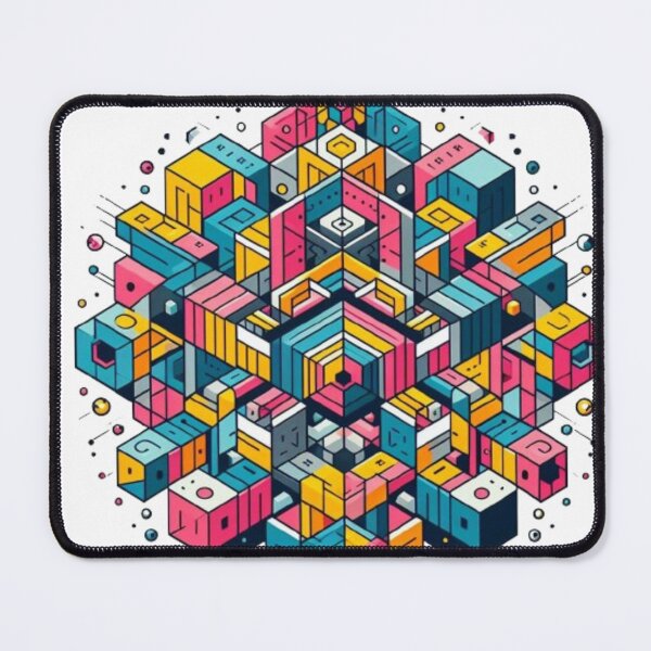 Item preview, Colorful Geometric Cityscape designed and sold by Lyavalio.