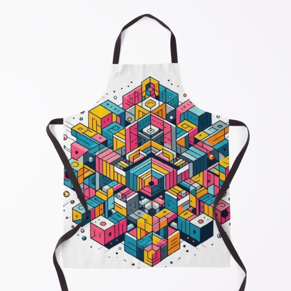 Item preview, Colorful Geometric Cityscape designed and sold by Lyavalio.