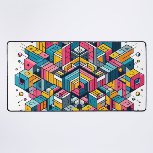 Item preview, Colorful Geometric Cityscape designed and sold by Lyavalio.