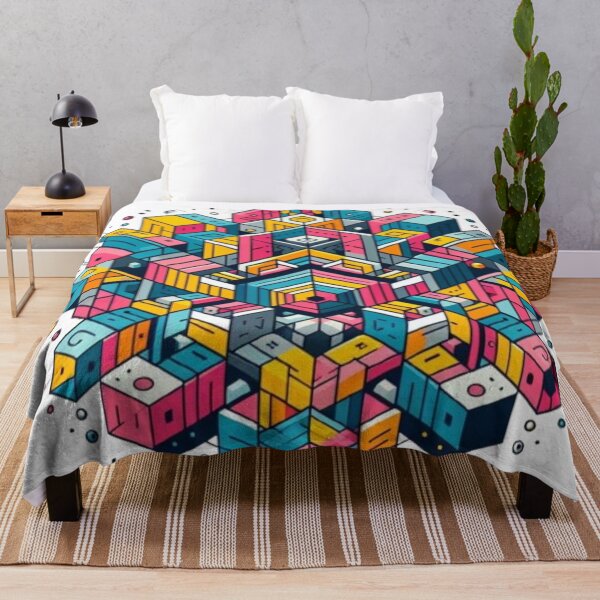 Item preview, Colorful Geometric Cityscape designed and sold by Lyavalio.