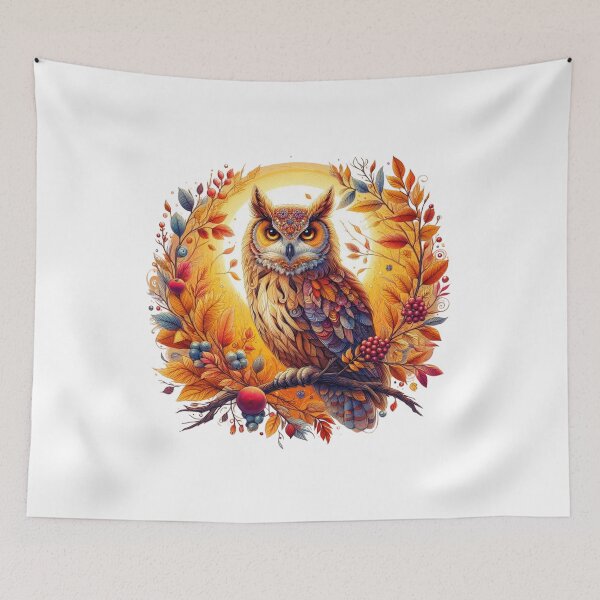 Item preview, Owl in Autumn designed and sold by Azrora.