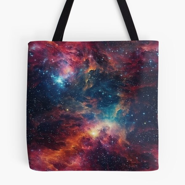Artikelvorschau, Roter und blauer Nebel mit Sternen im Deep Space entworfen und verkauft von KitsoBerry.