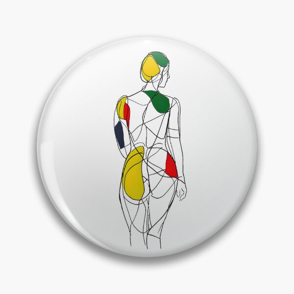 Item preview, Copy of Abstract art of Psychedelic Woman in bold pose  designed and sold by UmagineArts.