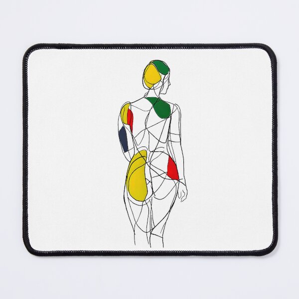 Item preview, Copy of Abstract art of Psychedelic Woman in bold pose designed and sold by UmagineArts.