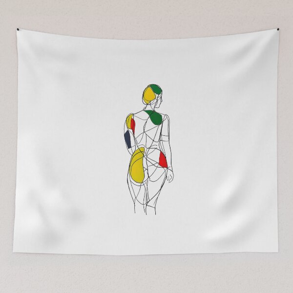 Item preview, Copy of Abstract art of Psychedelic Woman in bold pose  designed and sold by UmagineArts.