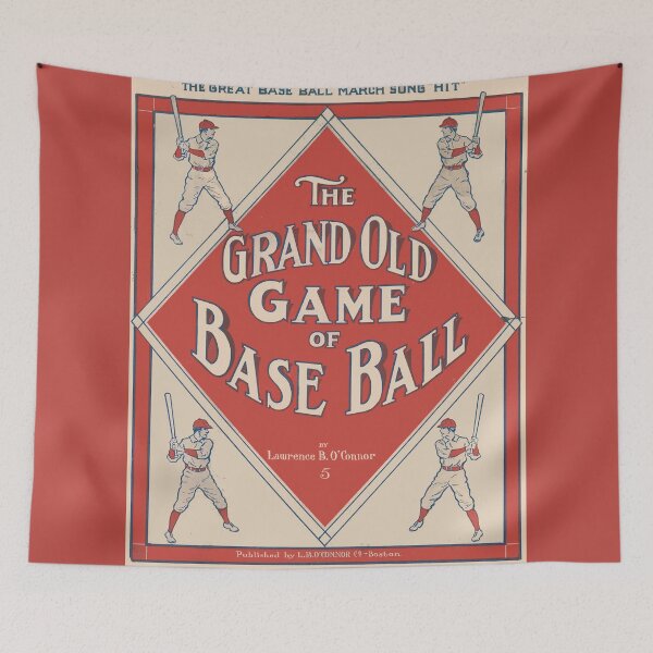 Item preview, The Grand Old Game of Base Ball. Vintage Baseball Sheet Music cover. (Restored). HIGH DEFINITION designed and sold by MINDTHECHERRY.