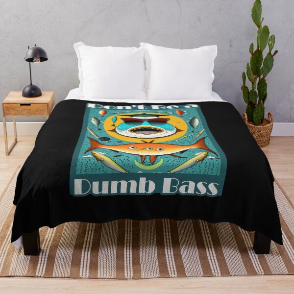 Item preview, Don't Be a Dumb Bass T-Shirt - Bass Fishing Funny Shirt designed and sold by Mographic997.