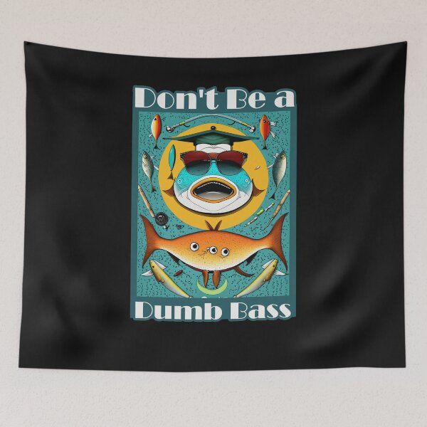 Item preview, Don't Be a Dumb Bass T-Shirt - Bass Fishing Funny Shirt designed and sold by Mographic997.