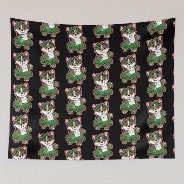 Item preview, Tri color corgi hula  designed and sold by DrawsCutePaws.