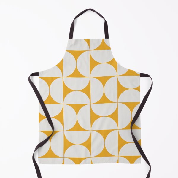 Item preview, Mid-Century Modern Pattern No.17 - Mustard Yellow and Off-White designed and sold by Zoltan Ratko.
