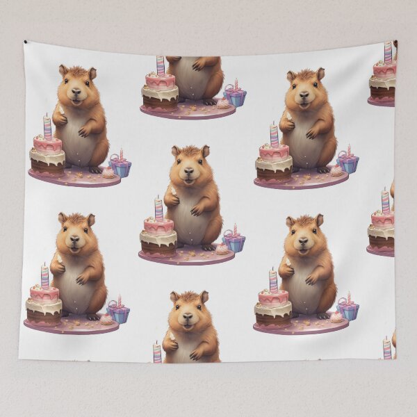 Item preview, Capybara Birthday, Capy Birthday, Capybara, Cute Capybara designed and sold by Mandala108.