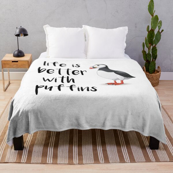 Item preview, Life Is Better With Puffins, Funny Puffin Bird designed and sold by SakuraPxl.