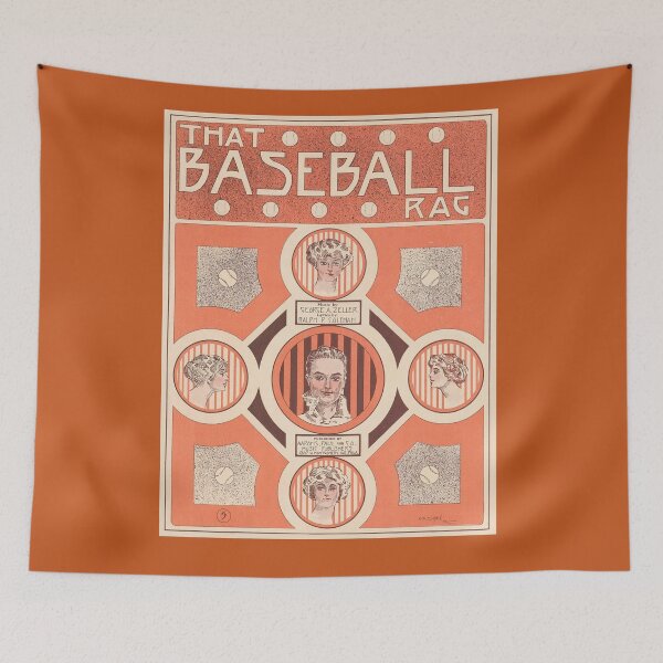 Item preview, That Baseball Rag. Vintage Baseball Sheet Music cover. (Restored). HIGH DEFINITION designed and sold by MINDTHECHERRY.