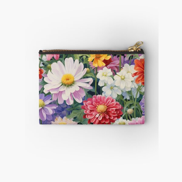 Item preview, Zinnia Tile 02: Rainbow Smiles in a Field of Daisy Dandelions and Sunshine of Nature's Confetti Party designed and sold by TheBrainArt.