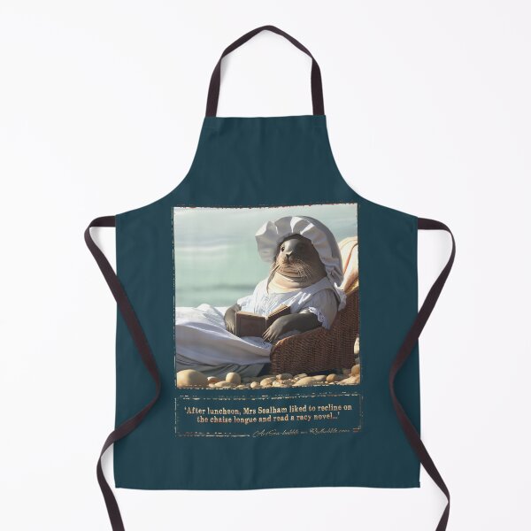 Item preview, (With text) 'After luncheon, Mrs Sealham liked to recline on the chaise longue and read a racy novel...' designed and sold by ArtSea-Bubble.