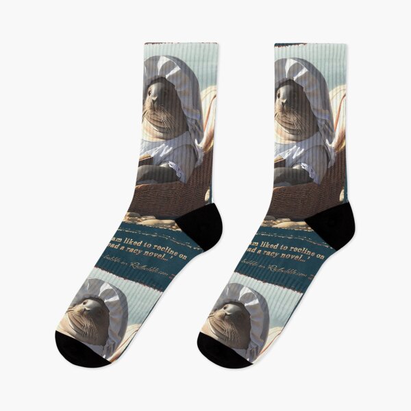 Item preview, (With text) 'After luncheon, Mrs Sealham liked to recline on the chaise longue and read a racy novel...' designed and sold by ArtSea-Bubble.