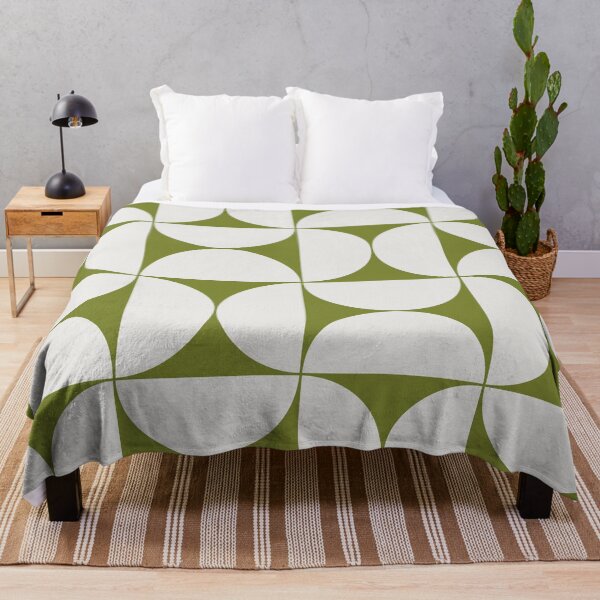 Item preview, Mid-Century Modern Pattern No.20 - Green and Off-White designed and sold by Zoltan Ratko.