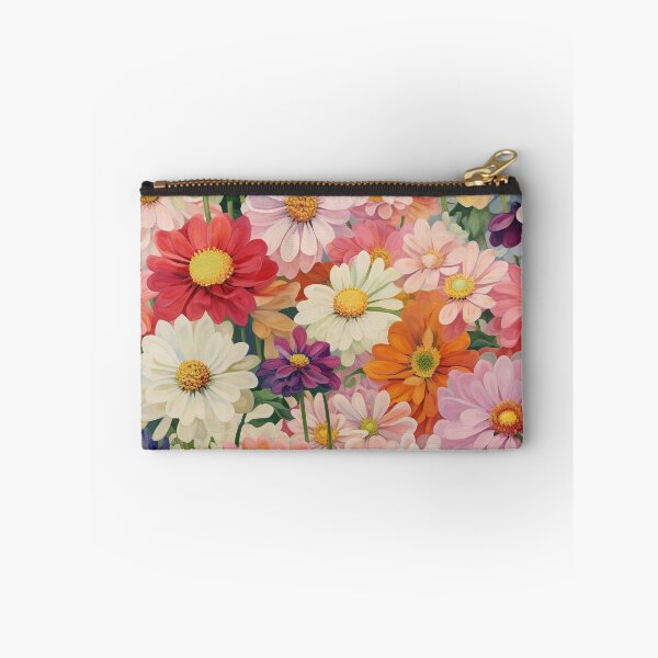 Item preview, Zinnia Tile 03: Rainbow Smiles in a Field of Daisy Dandelions and Sunshine of Nature's Confetti Party designed and sold by TheBrainArt.
