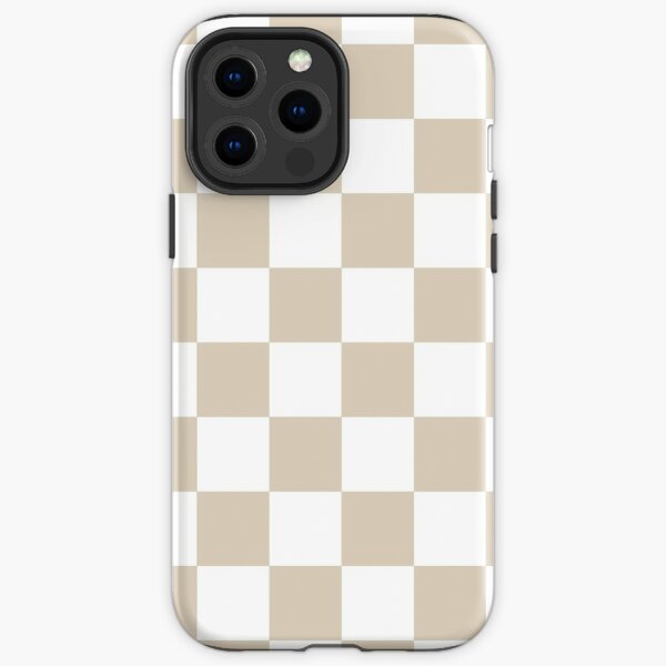 Checker board LV white phone case