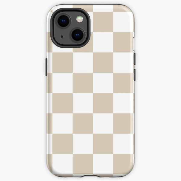 Checker board LV white phone case