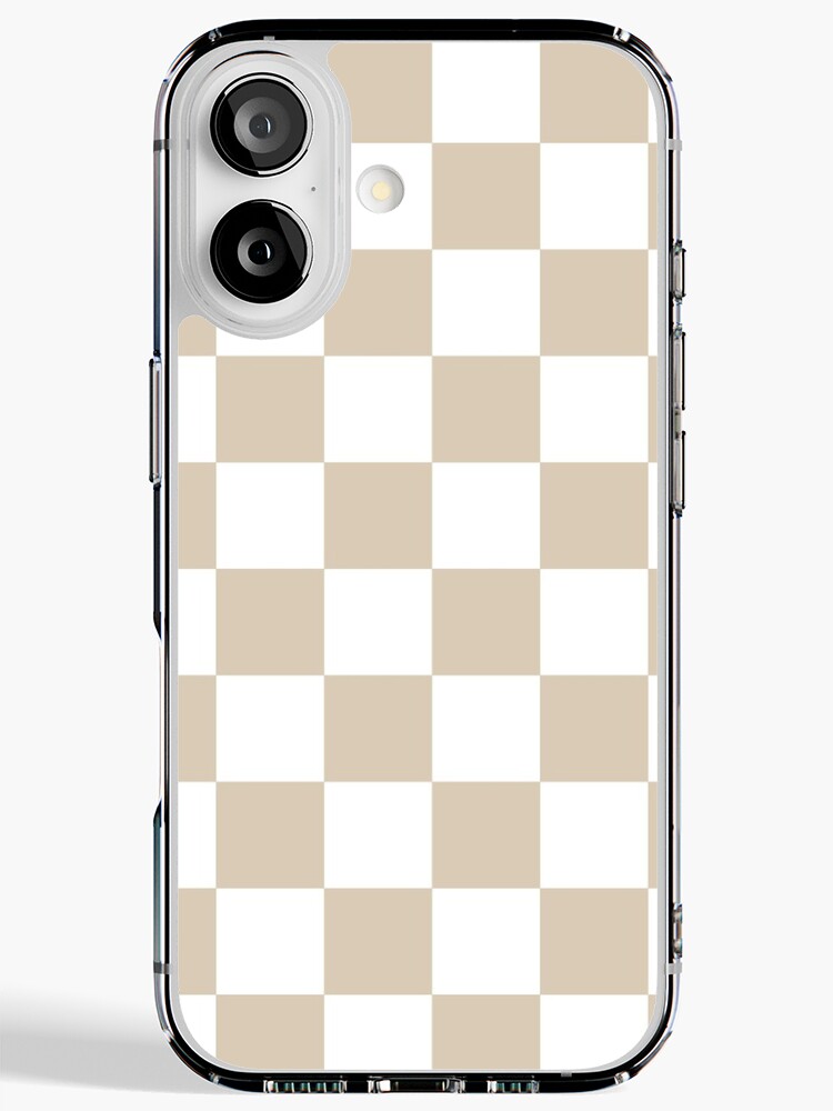 Brown, Beige: Checkered Pattern