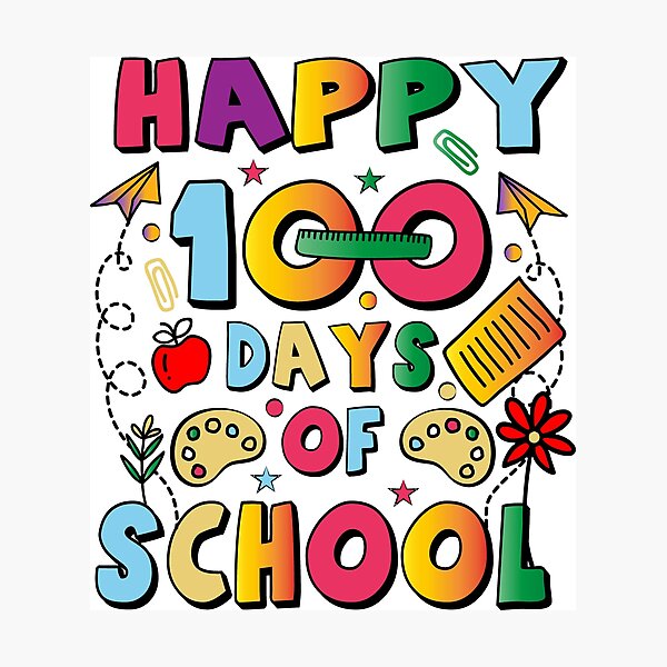 Item preview, Happy 100 Days Of School designed and sold by Ismartista.