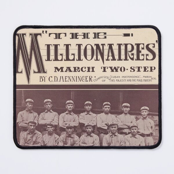 Item preview, The Millionaires. Vintage Baseball Sheet Music cover. (Restored). HIGH DEFINITION designed and sold by MINDTHECHERRY.