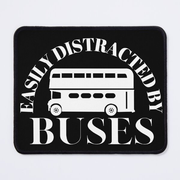 Item preview, Easily Distracted by Buses designed and sold by HareTodayDesign.