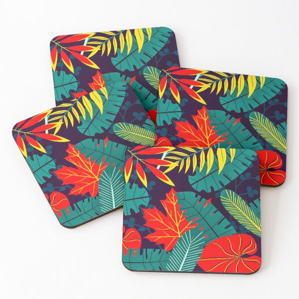 Item preview, Dark Colours Leaves Pattern  designed and sold by Pattern Hub.