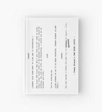 The Room Original Script Hardcover Journal