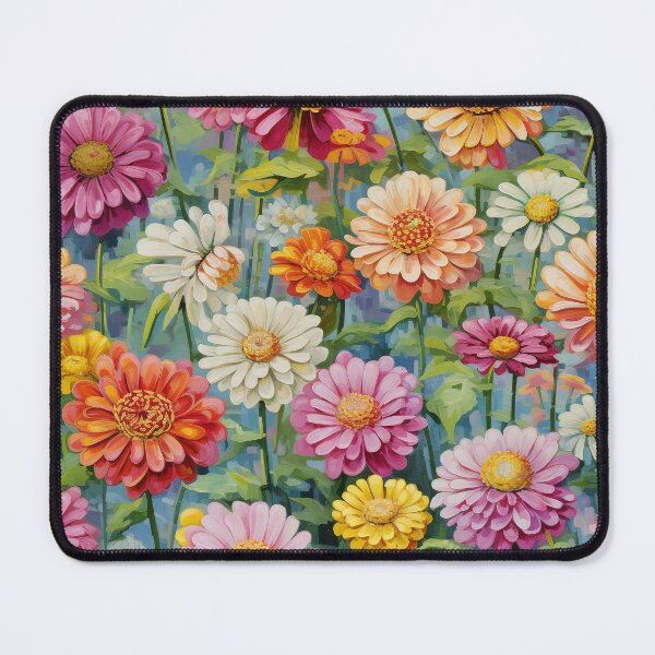 Item preview, Zinnia Tile 04: Rainbow Smiles in a Field of Daisy Dandelions and Sunshine of Nature's Confetti Party designed and sold by TheBrainArt.