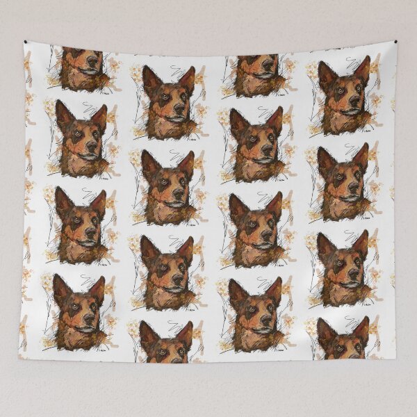 Item preview, Brown and Tan Kelpie designed and sold by TraceyMackieArt.