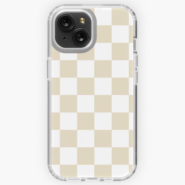  iPhone 12 Pro Max Light Beige Brown Checkered