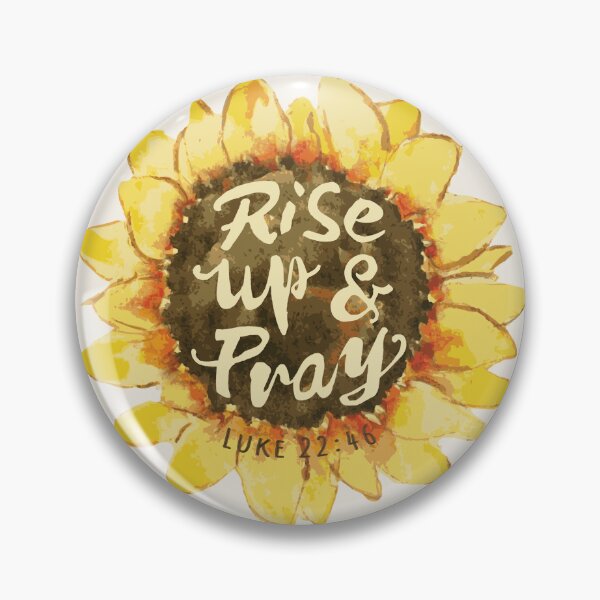 Item preview, Watercolor Sunflower - Rise Up and Pray  designed and sold by amazingjoy.