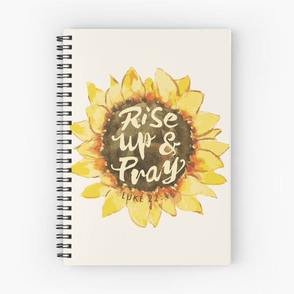 Item preview, Watercolor Sunflower - Rise Up and Pray  designed and sold by amazingjoy.