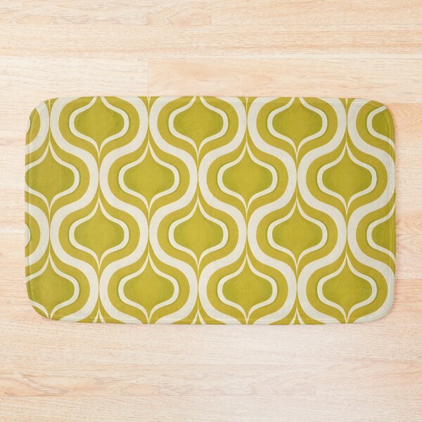 Item preview, Mid Century Modern Wavy Pattern Lime  Lime Green #2 designed and sold by Prints and Lifestyle.
