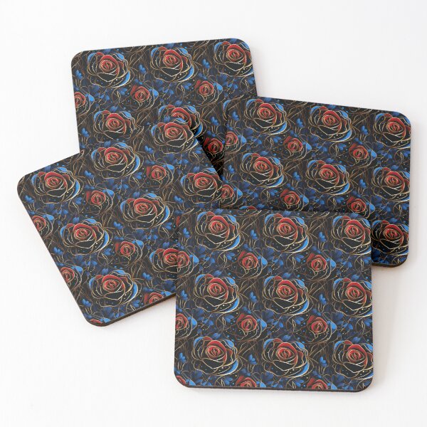 Item preview, Red roses seamless pattern designed and sold by DimyStickers.