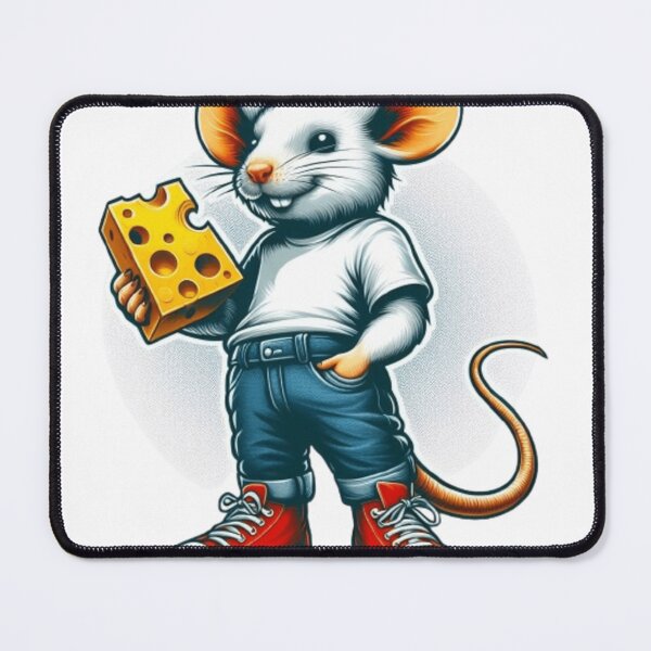 Item preview, Cool mouse with cheese designed and sold by Culmika.