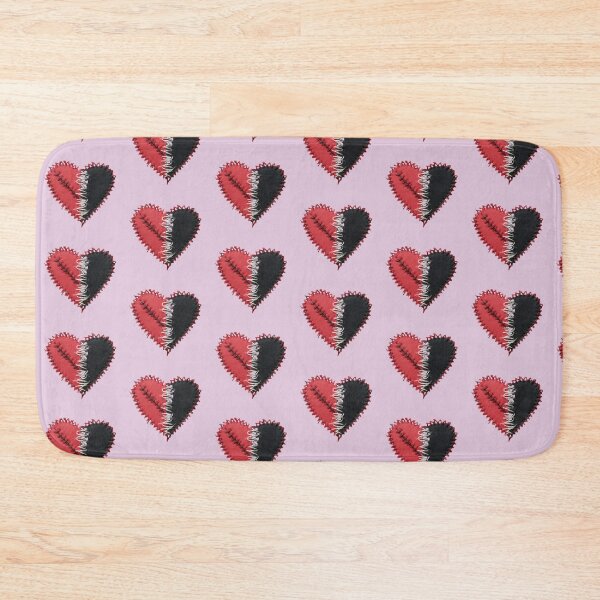 Item preview, A striking red and black heart sewn with thread designed and sold by NiRia Spot.