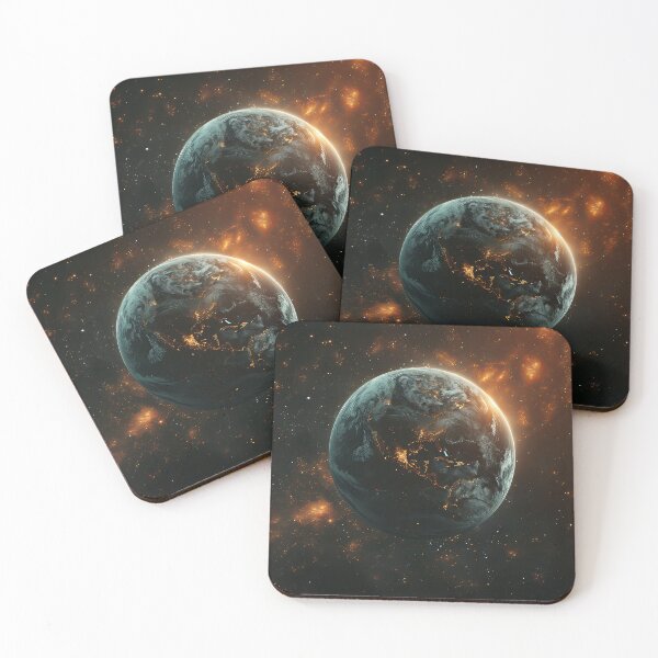 Item preview, Glowing Cradle: Night Lights on a Cosmic Sphere designed and sold by Nick Seidel.