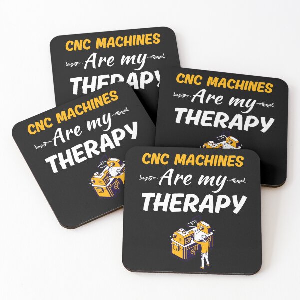 Item preview, CNC machines are my therapy, funny cnc machinist, cnc machine operator job quote designed and sold by NBSStore.