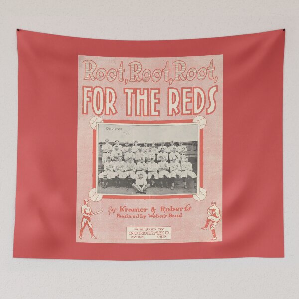 Item preview, Root, Root, Root, for the Reds. Vintage Baseball Sheet Music cover. (Restored). HIGH DEFINITION designed and sold by MINDTHECHERRY.