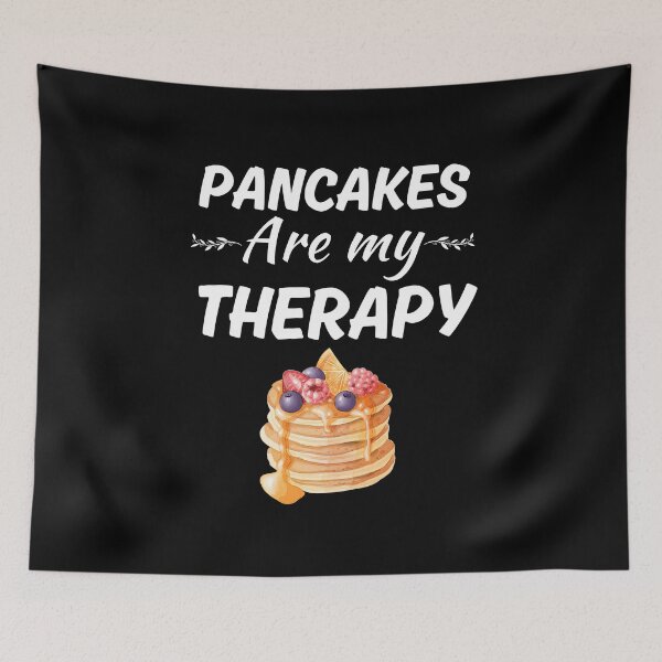 Item preview, Pancakes are my therapy, funny pancake breakfast lover saying designed and sold by NBSStore.