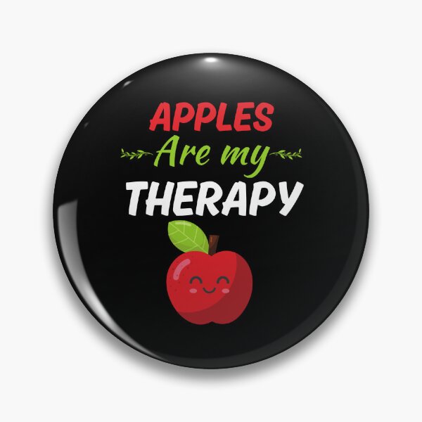 Item preview, Apples are my therapy, funny red apple fruit lover quote designed and sold by NBSStore.