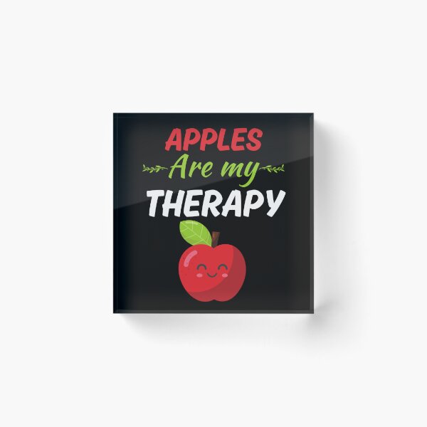 Item preview, Apples are my therapy, funny red apple fruit lover quote designed and sold by NBSStore.